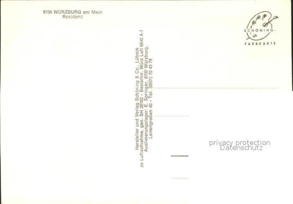 Wuerzburg Residenz Fliegeraufnahme – Bild 2