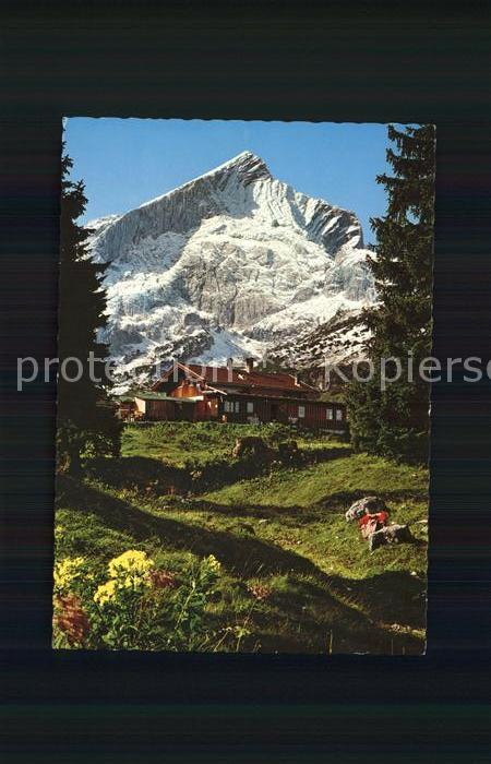 Garmisch-Partenkirchen Kreuzalm gegen Alpspitze Bayerische Alp