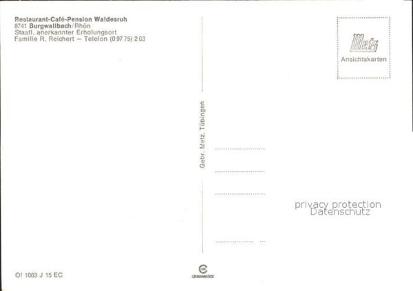 Burgwallbach Restaurant Cafe Pension Waldesruh – Bild 2