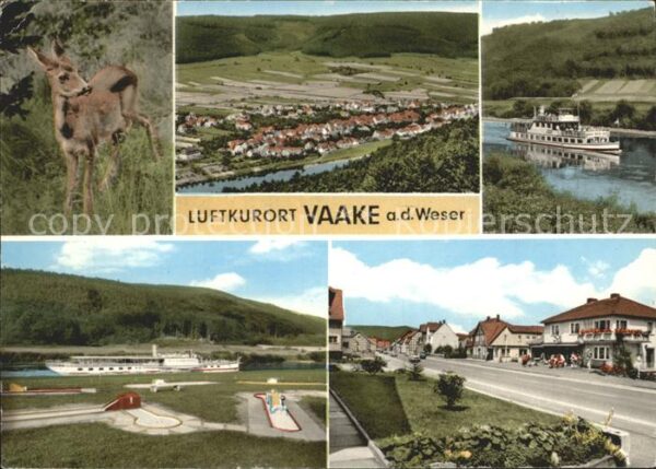 Vaake Reh Weser Dampfer Minigolf Strassenpart