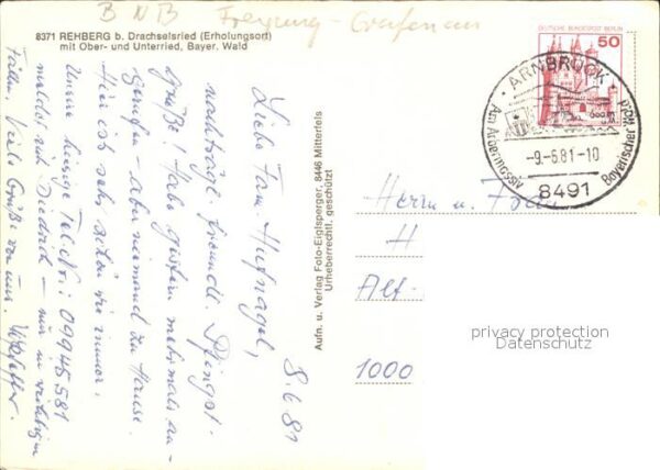 Rehberg Drachselsried mit Oberried und Unterried Bayerischer – Bild 2