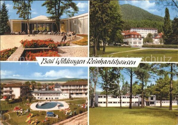 Reinhardshausen Wandelhalle Kurhotel Swimming Pool Park