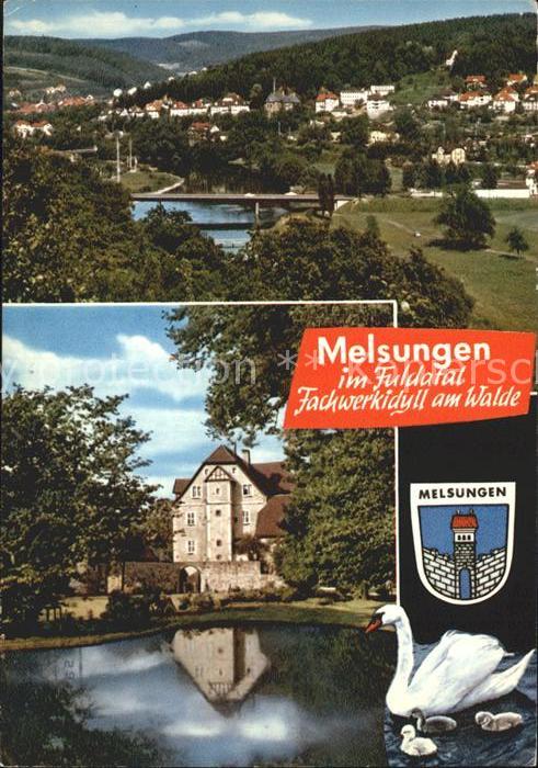 Melsungen Fulda Panorama Kaiserau Stadtwald Jagschloss