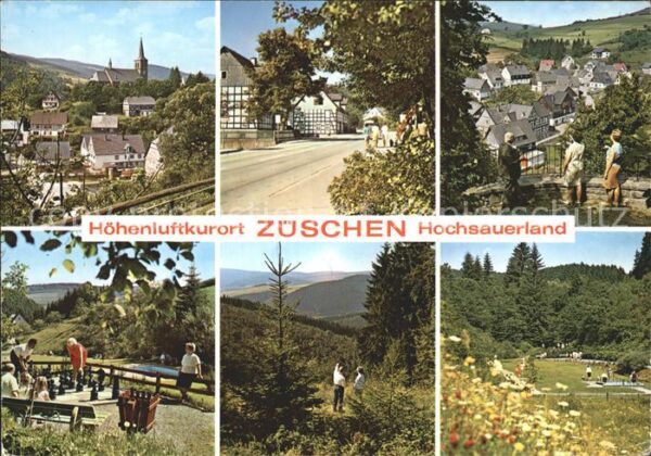 Zueschen Sauerland Teilansichten Höhenluftkurort Bodenscha