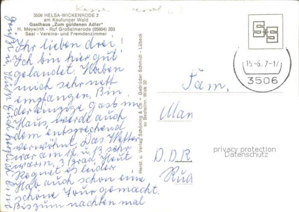 Wickenrode Ortspartie Gasthaus Zum goldenen Adler – Bild 2