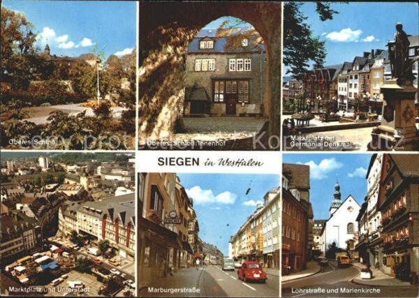 Siegen Westfalen Schloss Innenhof Marktplatz Germania De