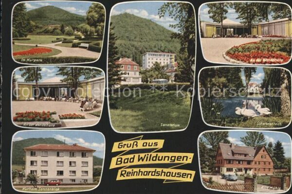 Reinhardshausen Kurpark Wandelhalle Kurheim Sonnenblick