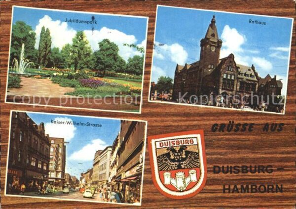 Hamborn Jubiläumspark Rathaus Kaiser Wilhelm St