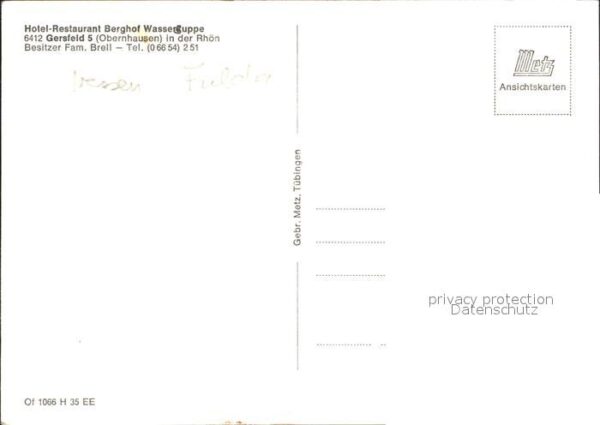 Obernhausen Hotel Restaurant Berghof Wasserkuppe – Bild 2