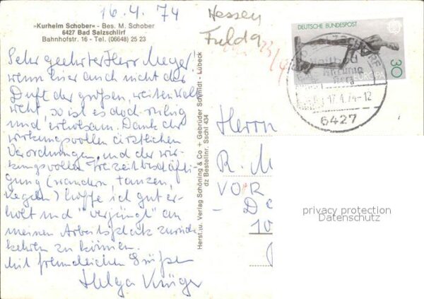 Bad Salzschlirf Kurheim Schober Hallenbad – Bild 2
