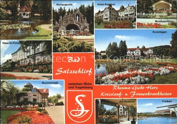 Bad Salzschlirf Taubenhäuschen Mariengrotte Hotel Badeh