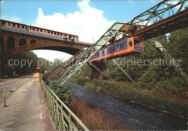 Wuppertal Sonnborner Brücke Schwebebahn
