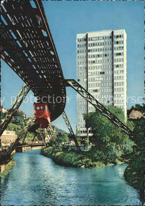 Wuppertal Justizhochhaus Schwebebahn