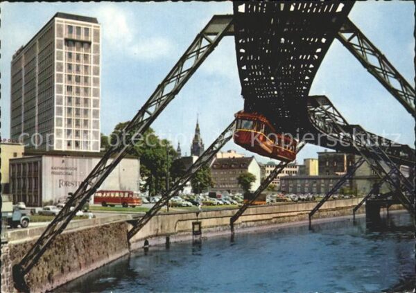 Wuppertal Hochhaus Schwebebahn