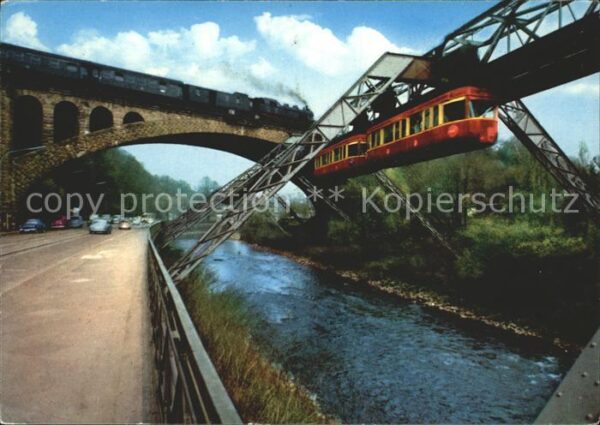 Wuppertal Sonnborner Brücke Schwebebahn Eisenbahn