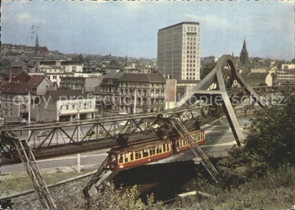 Wuppertal Stadtmitte Schwebebahn Hochhaus