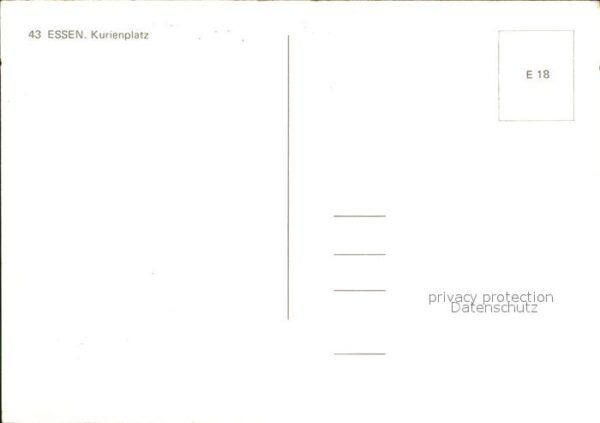 Essen Ruhr Kurienplatz Kirche Denkmal Das wachsame – Bild 2