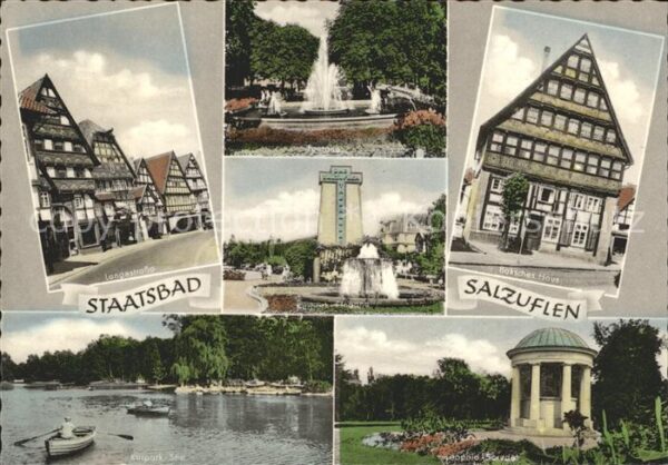 Bad Salzuflen Langestrasse Fontäne Baksches Haus Leop