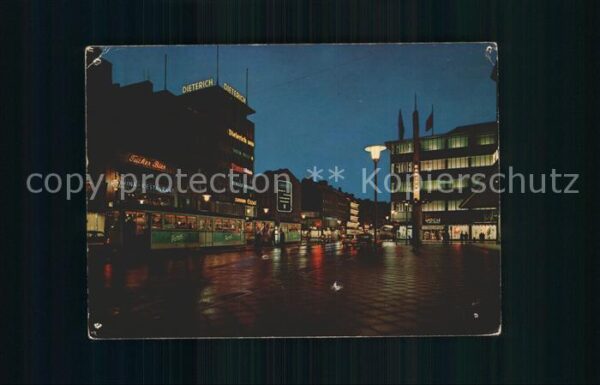 Duesseldorf Am Wehrhahn bei Nacht