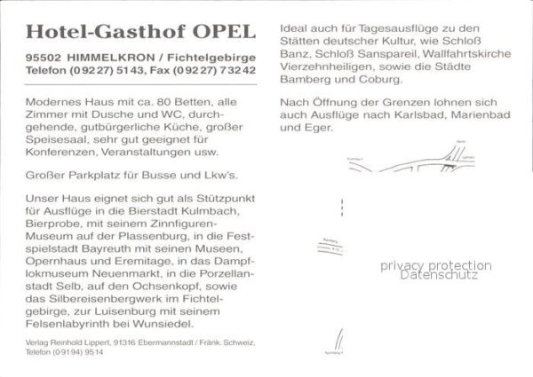 Himmelkron Hotel Gasthof Opel im Fichtelgebirge – Bild 2