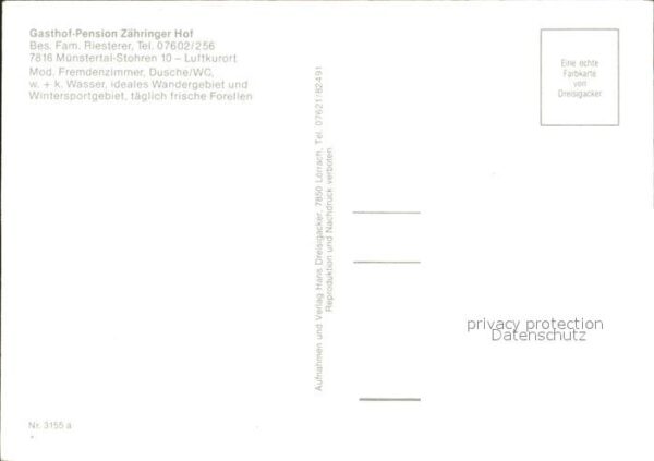 Stohren Gasthof Pension Zähringer Hof Luftkuror – Bild 2