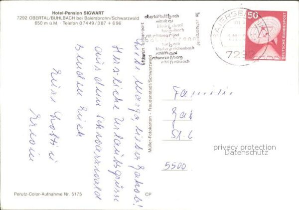 Buhlbach Obertal Hotel-Pension Sigwart – Bild 2