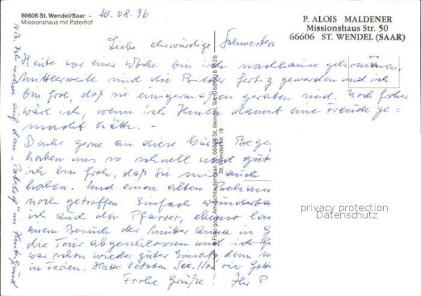 St Wendel Missionshaus mit Paterhof Fliegeraufnah – Bild 2