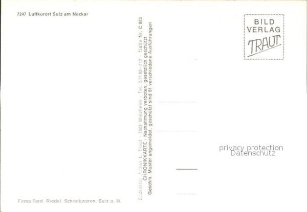 Sulz Neckar Panorama Luftkurort Geschichte Wappen – Bild 2