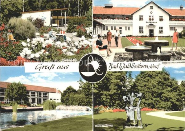 Bad Waldliesborn Liegehalle Badehaus Brunnen Kurmittelha