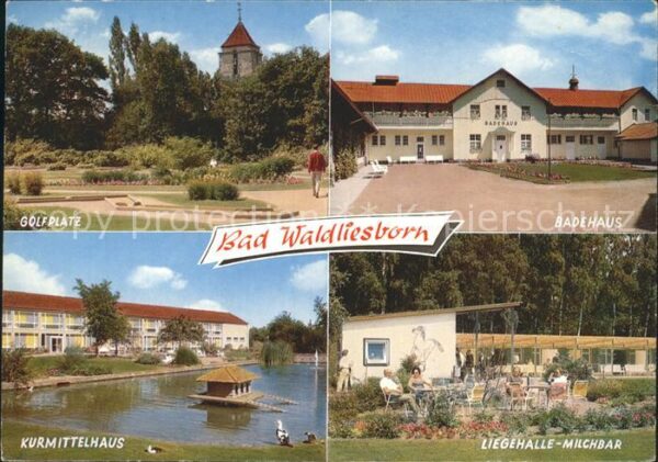 Bad Waldliesborn Golfplatz Badehaus Liegehalle Milchbar