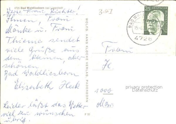 Bad Waldliesborn Kurmittelhaus Kurhaus Liegehalle Milchb – Bild 2