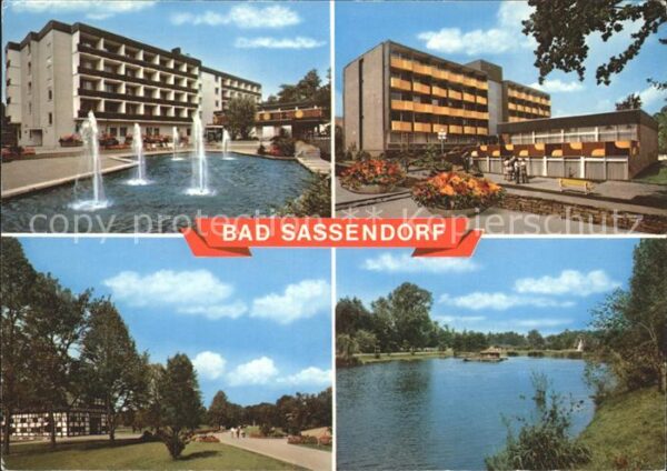 Bad Sassendorf Wasserspiele Kurhaus Kurpark Teich