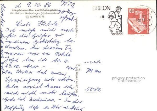 Gudenhagen Kriegsblinden Kur und Erholungsheim – Bild 2