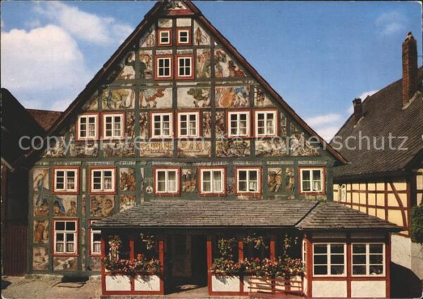 Schwalenberg Gasthof Künstlerklause Fassadenmalerei