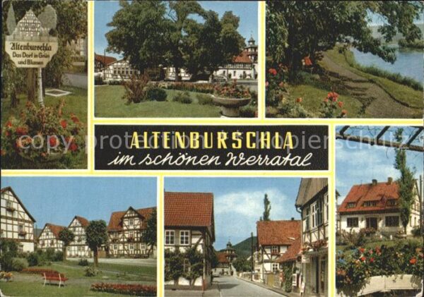 Altenburschla Ortsansichten Fachwerk Promenade Sieger