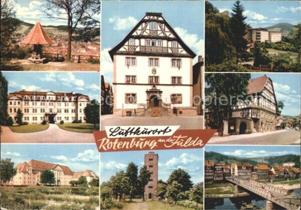 Rotenburg Fulda Aussichspunkt Schloss Turm Fachwerk Brü