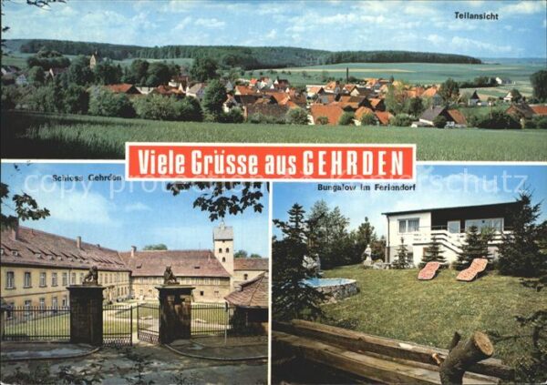 Gehrden Westfalen Teilansicht Schloss Bungalow im Feriend