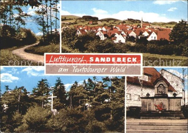 Sandebeck Luftkurort Teutoburger Wald Kreuz Geden