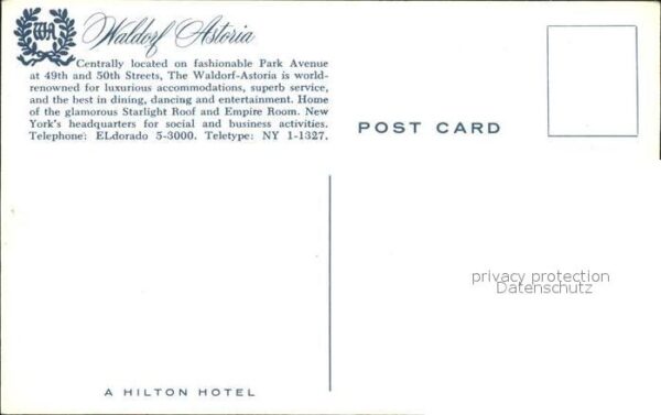 New York City Hotel Waldorf Astoria – Bild 2