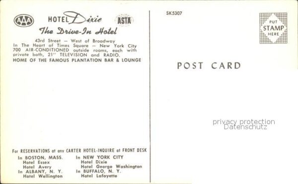 New York City Hotel Dixie – Bild 2