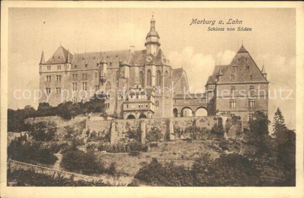 Marburg Lahn Schloss von Süden