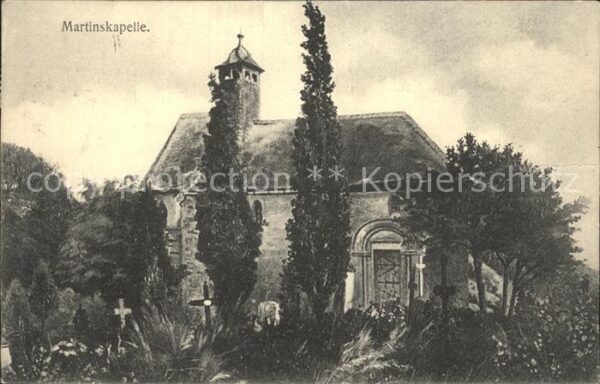 Braubach Rhein Martinskapelle Künstlerkarte