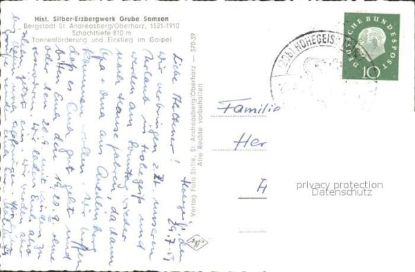St Andreasberg Harz Silber-Erzbergwerk Grube Samson – Bild 2