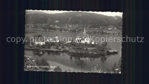 Maria Woerth Woerthersee Fliegeraufnahme