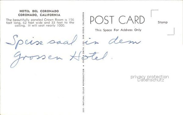 Coronado Hotel del Coronado Speisesaal – Bild 2