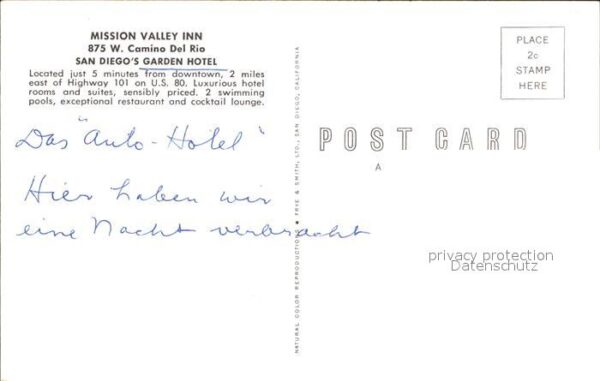 San Diego California Mission Valley Inn Garden Hotel – Bild 2