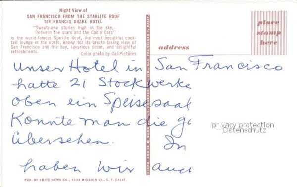 San Francisco California Starlite-Roof im Sir-Francis-Drake-Hote – Bild 2