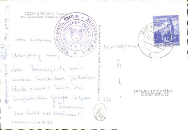 Tuxerjochhaus Mann mit Hund im Zillertal – Bild 2