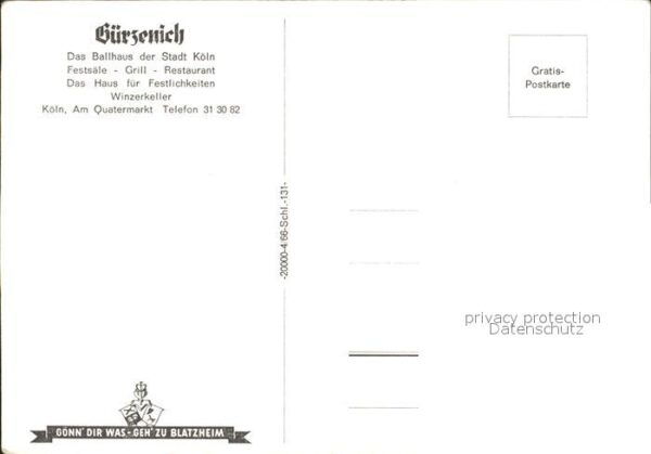Guerzenich Koeln Ballhaus der Stadt Köln – Bild 2