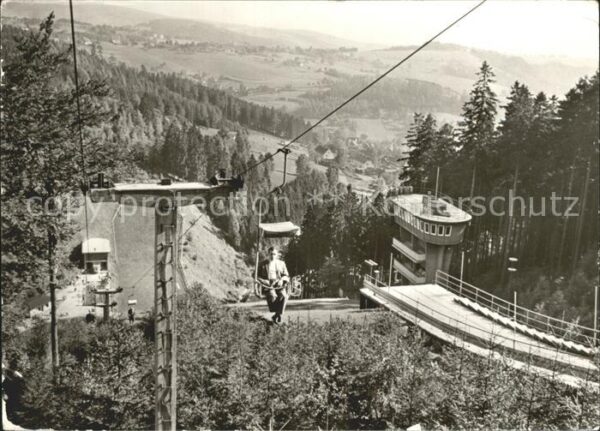Klingenthal Vogtland Große Aschbergschanze mit Sessellift